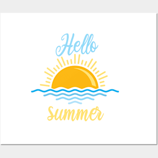 Hello Summer, Summer Tee, Beach, Summer Fancy, Women’s Summer , Hello Summer, Women’s Summer, Teacher Posters and Art